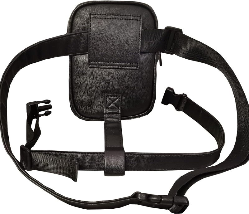Larswon Plus Size Leg Harness Bag for Women - Synthetic Leather Thigh Pouch Hip Fanny Pack - Image 4